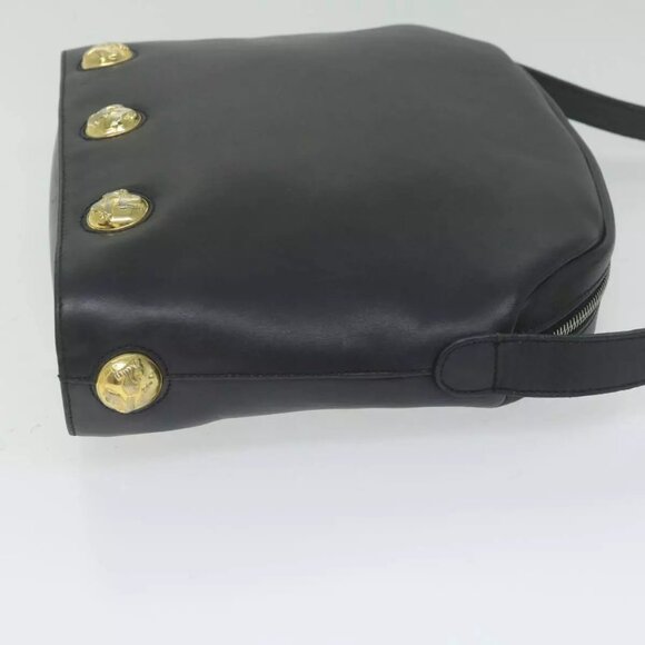 Salvatore Ferragamo Shoulder Bag Leather Navy Auth - Picture 12 of 16